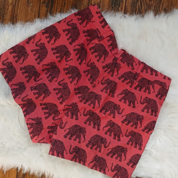J. Crew Elephant Print High Waisted Shorts - Picture 4 of 7